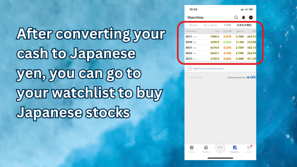 How to buy Japanese stocks in Interactive Brokers step 2