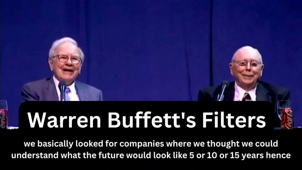 Warren Buffett's Filters