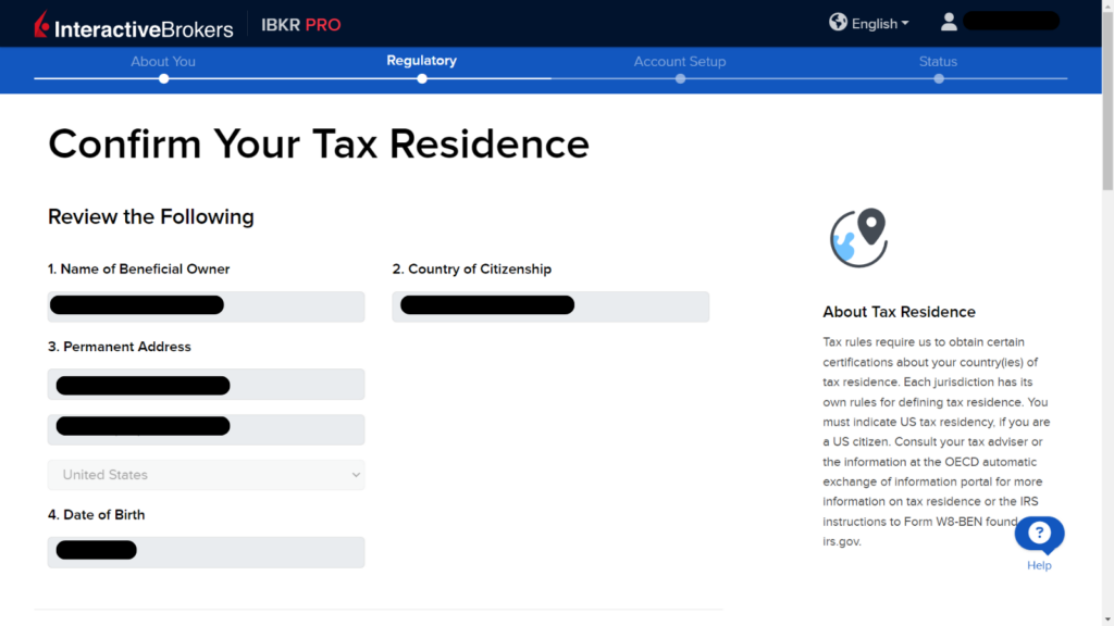 Confirm Your Tax Residence