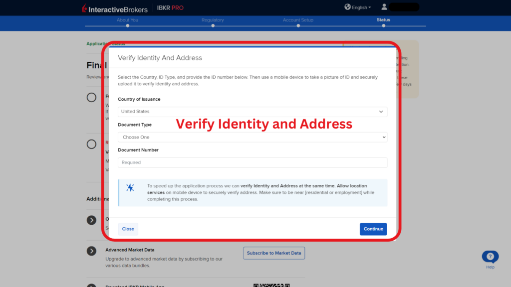 Verify Identity and Address 2