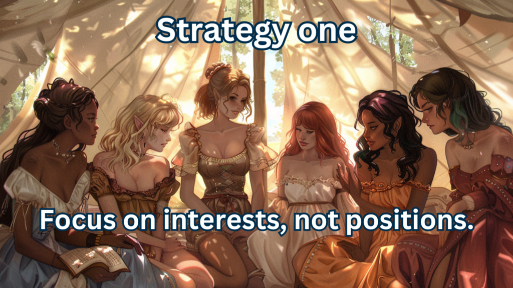 Strategy one_ Focus on interests, not positions