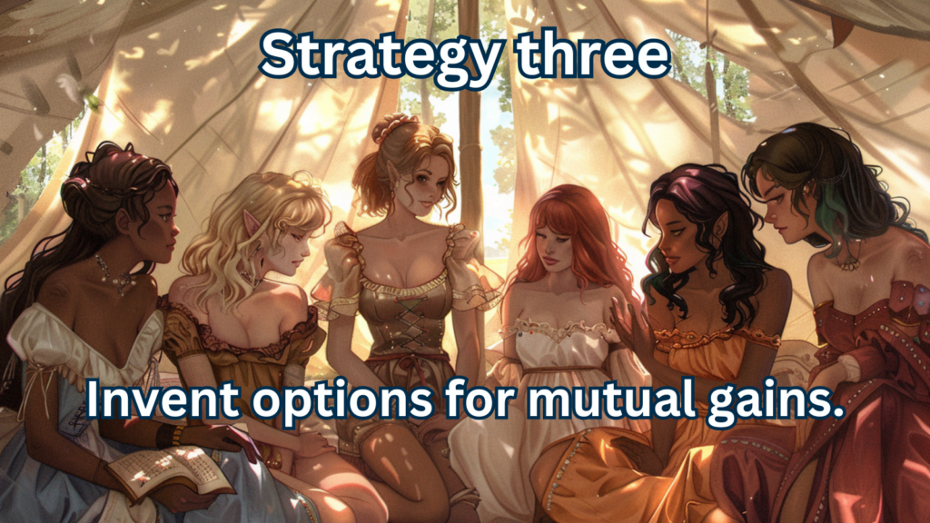 Strategy three_ Invent options for mutual gain