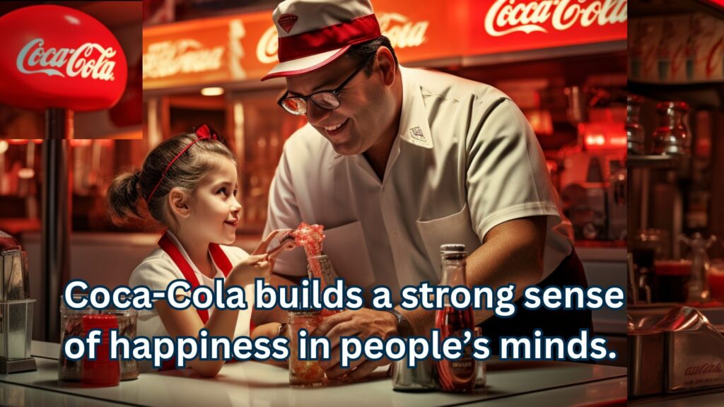 Coca-Cola is connected with happiness