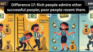 Difference 17: Rich people admire other successful people; poor people resent them.