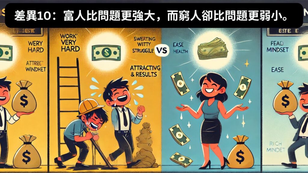 差異10：富人比問題更強大，而窮人卻比問題更弱小。