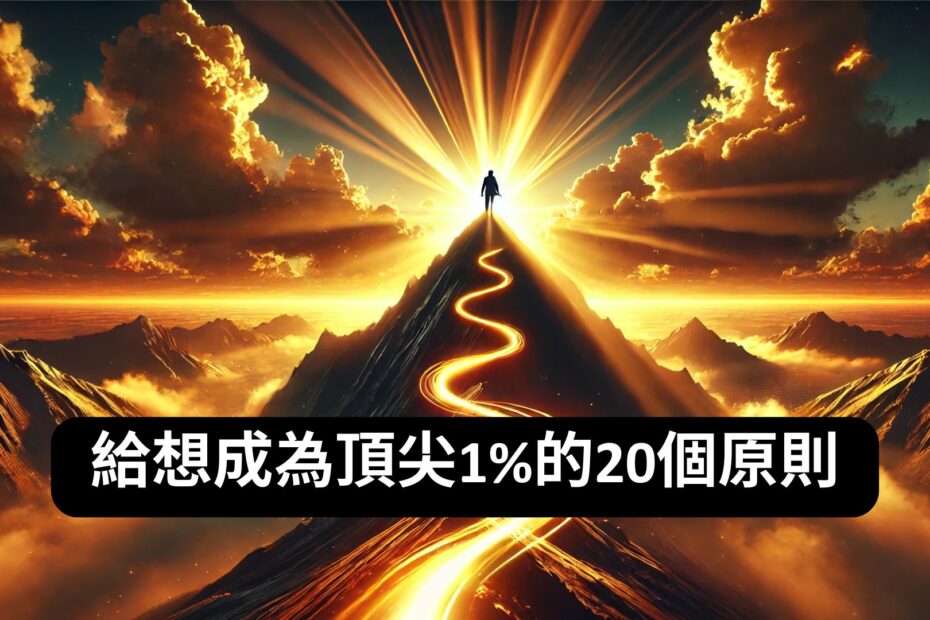 給想成為頂尖1%的20個原則