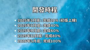 開發時程