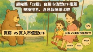 超完整「28檔」台股市值型ETF 推薦 規模排名、含息報酬率比較