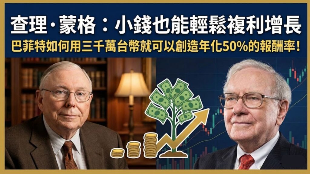 查理·蒙格：小錢也能輕鬆複利增長 Cover
