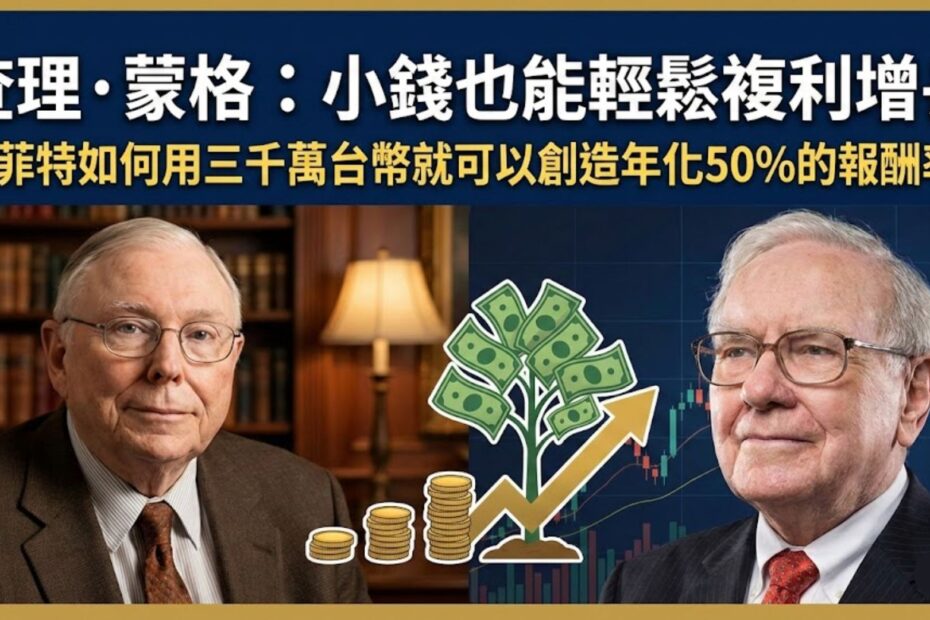 查理·蒙格：小錢也能輕鬆複利增長 Cover