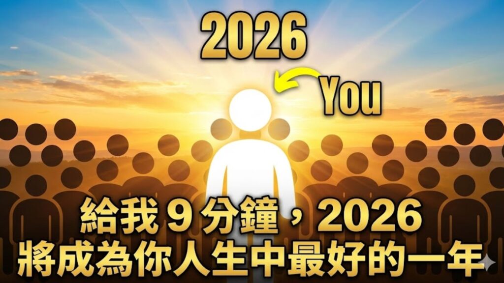 給我 9 分鐘，2026 將成為你人生中最好的一年