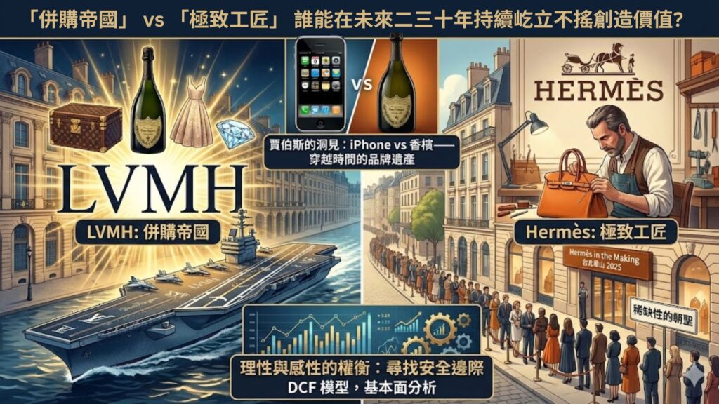LVMH vs 愛馬仕 奢侈品股票之價值投資與質化量化分析